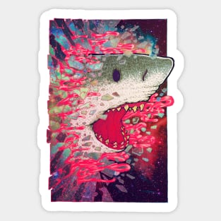 SHARK FROM OUTER SPACE Sticker